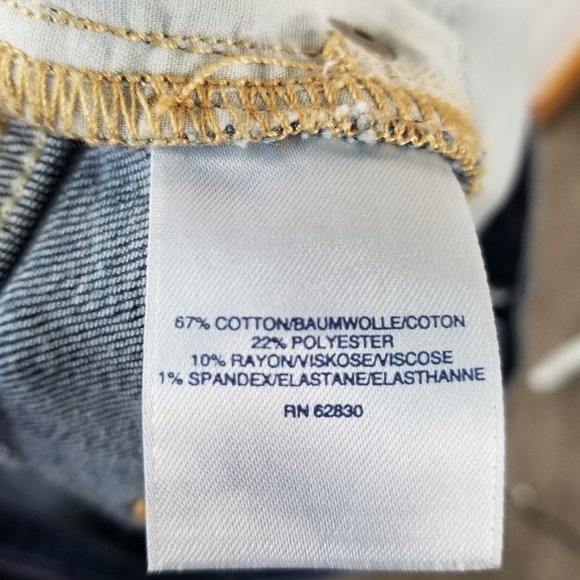 Lands' End Jeans girls Size 16 Blue Denim Comfort Waist Bootcut - Picture 5 of 9